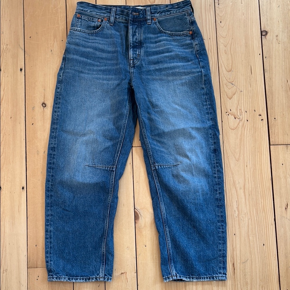 Madewell Darted Barrel Leg Jeans